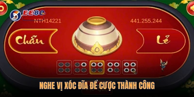 Nghe vị xóc đĩa để cược thành công
